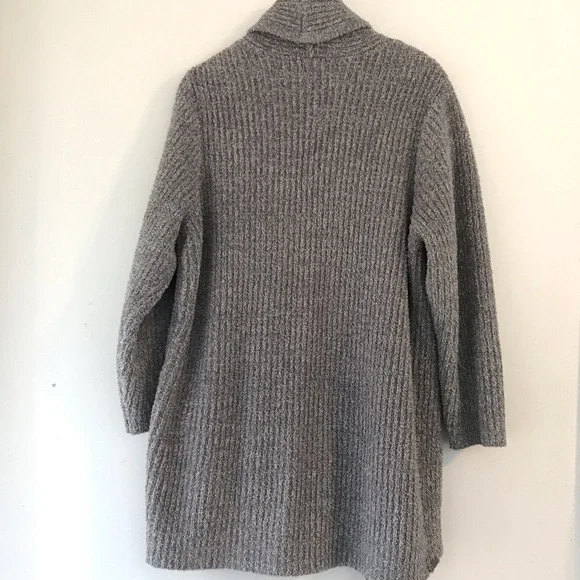Barefoot Dreams Cozy Chic Long Grey Cabin Cardigan Sweater XL Soft Cabincore - Picture 6 of 8